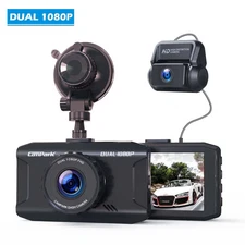 Campark Mini Dual Dash Cam Front and Rear 1080P FHD Car Camera Dvring Recorder
