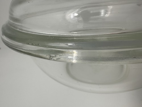 Vintage 1 QT PYREX 323 Auflaufform Schüssel mit Deckel Backofen Mikrowelle klar - Bild 3 von 4