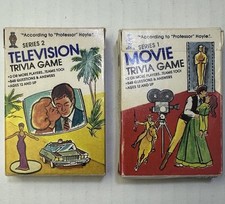 Lot Of 2 Vintage Hoyle Products   Pocket Trivia Games Series 1 And 2