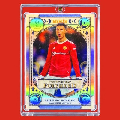 Cristiano Ronaldo SILVER MOON REFRACTOR PRIZM SP Insert Rare UEFA Card Portugal