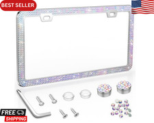 Bling License Plate Frame, Crystal License Plate Cover, Car License Plate Holder