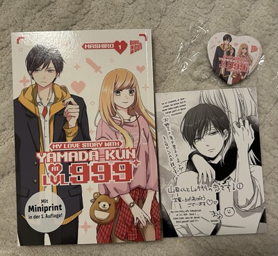 My Love Story With Yamada Kun At Lvl 999 Manga + Button Lbm Mcc