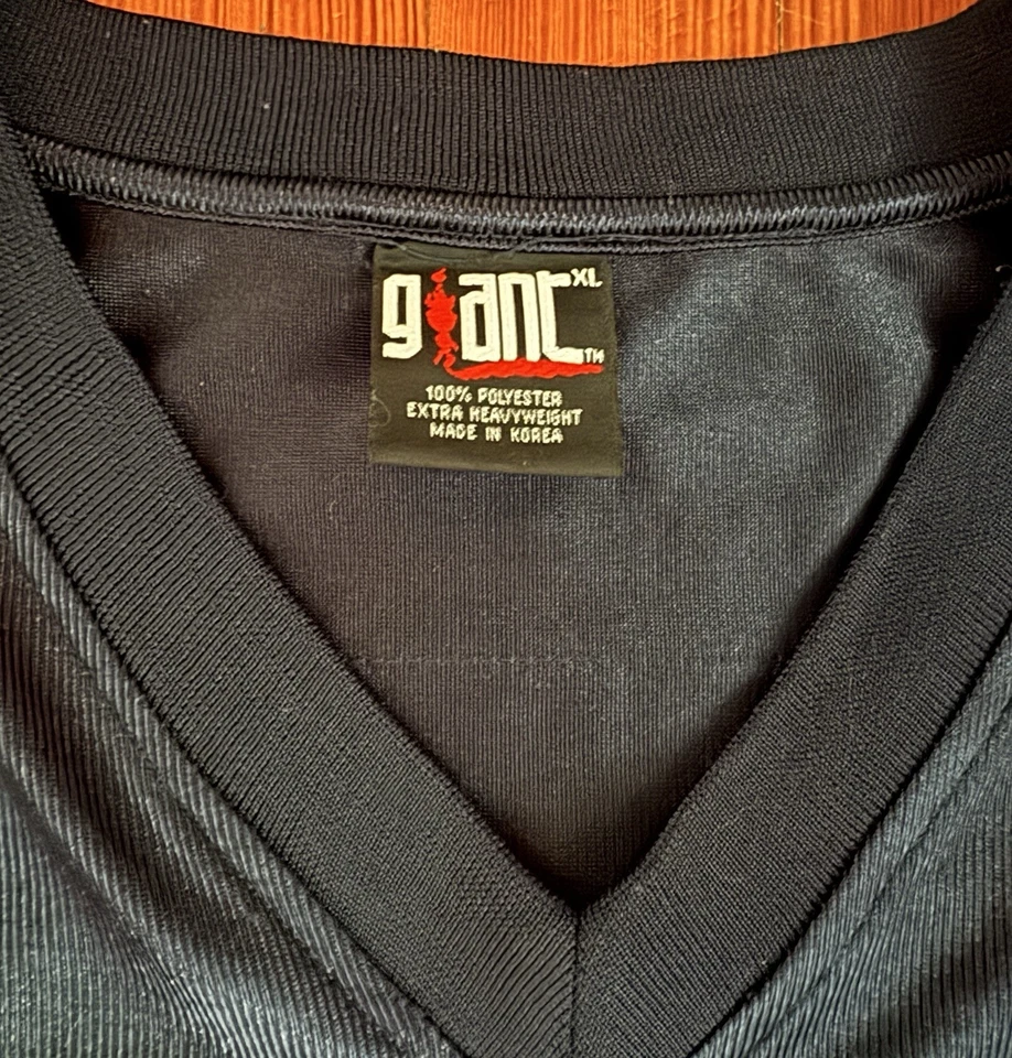 Camiseta Y2K Korn Hipócrita Estilo Fútbol Etiqueta Gigante XL 2006 Auténtica Rara Azul Foto 3 de 4