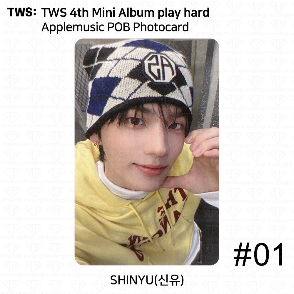 TWS 4th Mini Album Play Hard Applemusic POB Photocard SHINYU