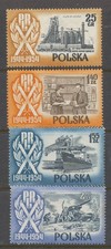 POLAND-1954 SC # 649,654-656 FI # 749,754-56,-MLH ( 1 )