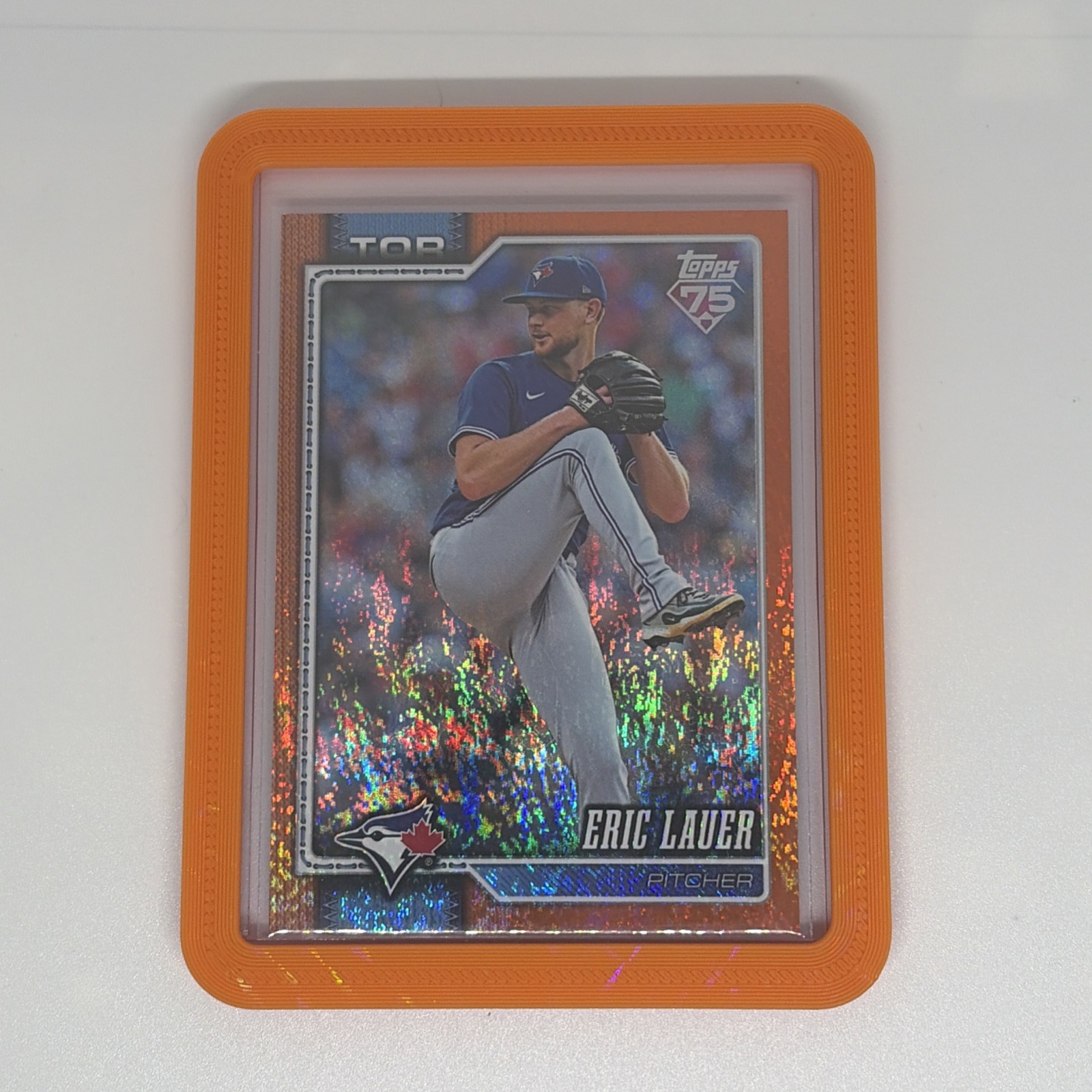 2026 Topps Series 1 #175 Eric Lauer Orange Sand Glitter #5/25