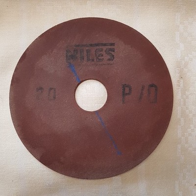 160 mm Schleifscheibe zum Sägeblattschärfen Niles DDR Körnung 20 Stärke 3 mm
