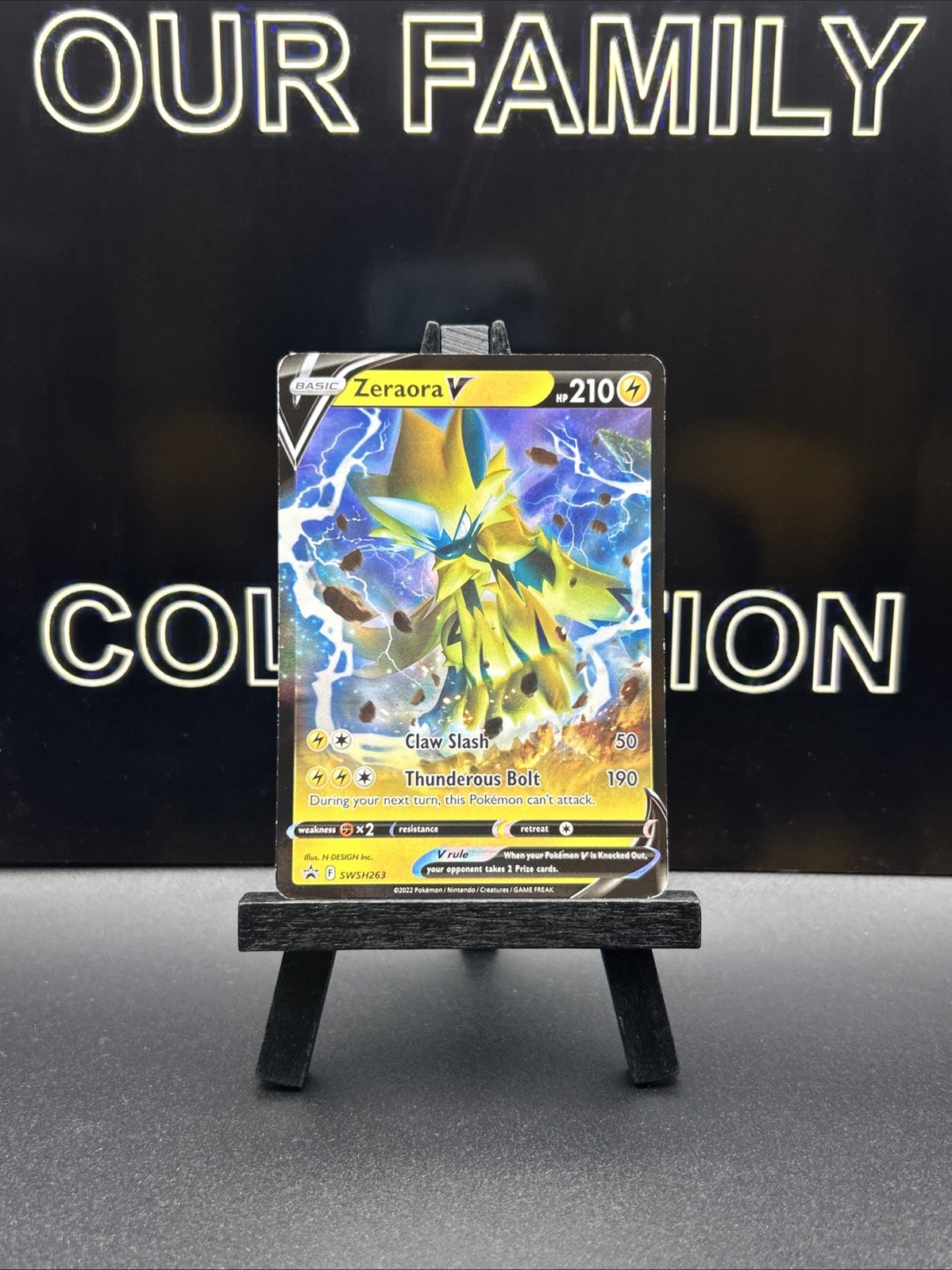 Zeraora V - SWSH263 Black Star Promo Card (Pokemon) Half Art Ultra Rare LP