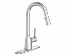 Moen Adler 87233 Chrome One-Handle High Arc Kitchen Sink Faucet, Pull Down Spray