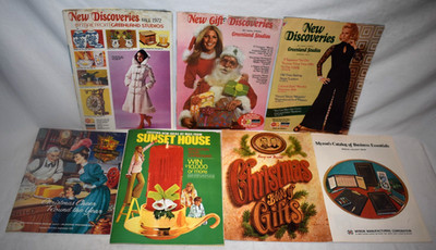 1970's Mail Order Catalog Lot of 7 New Discoveries, Sunset House, Myron's + More