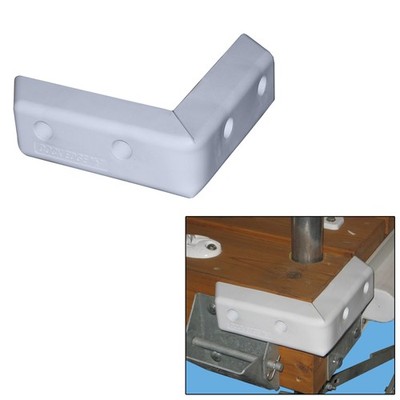Dock Edge Protect Corner HD 16'' PVC Dock Bumper White  DE1059F