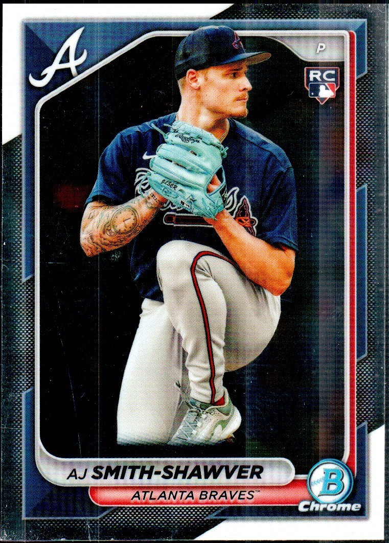 2024 Bowman Chrome Baseball #22 AJ Smith-Shawver RC Atlanta Braves
