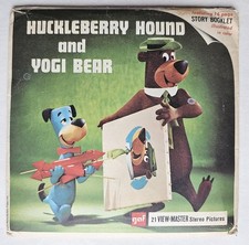 1960 Huckleberry Hound View Master Packet B512 3 Reel Set  Book Yogi Bear