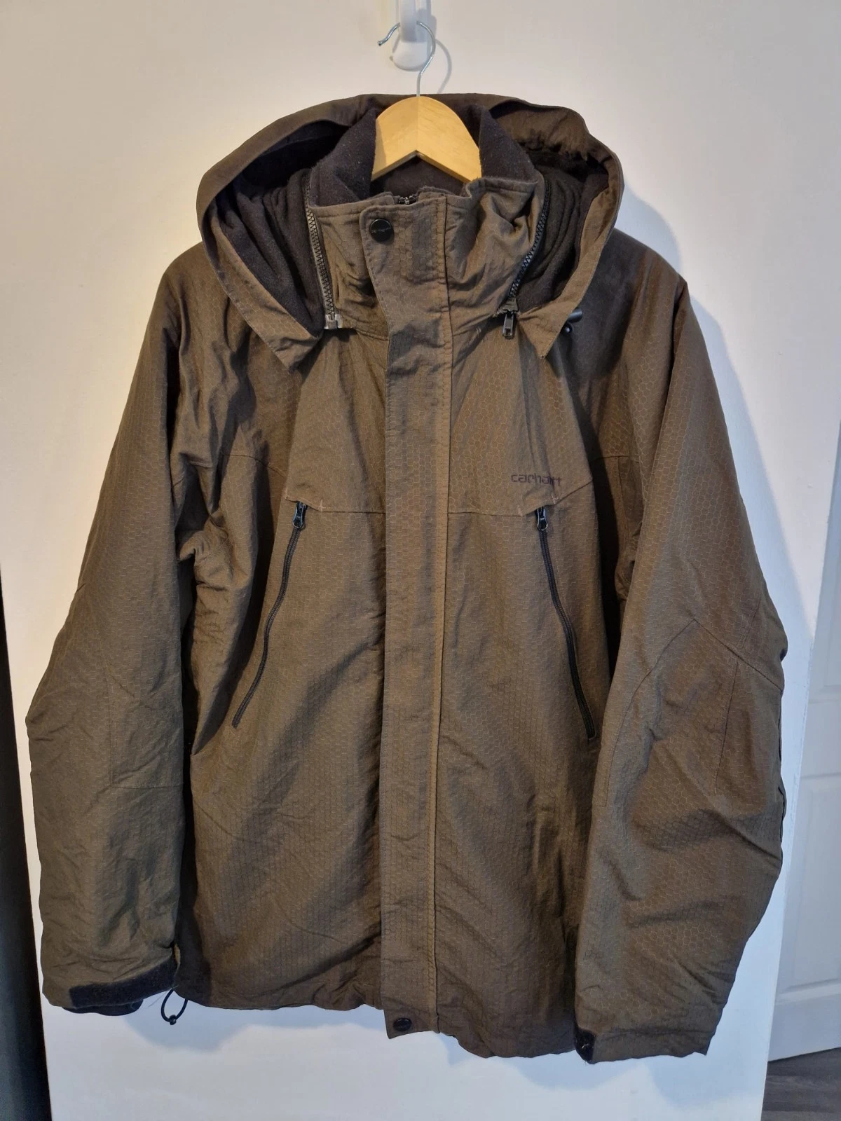 Carhartt Fellow Green Waterproof 800g/M Fleece Lined Jacket Size M Men's VGC