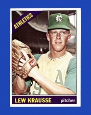 1966 Topps Set-Break #256 Lew Krausse EX-EXMINT *GMCARDS*
