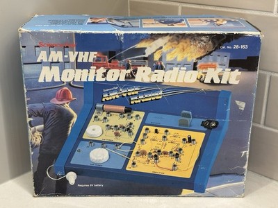 VTG Science Fair AM VHF Monitor Radio Kit 28-163 With Box Manual Earphone Wire