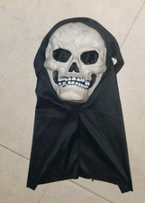 Easter Unlimited Skull Skeleton Mask Rubber Black Shroud Halloween