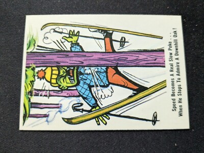 1965 Fleer Weird-Ohs Card # 41 Speed Becomes a Real Slow Poke... (EX)