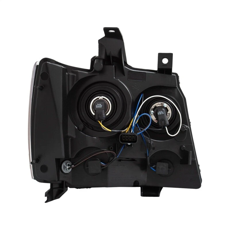 ANZO For 2007-2014 Chevrolet Tahoe/Suburban Crystal Headlights Black Foto 4 de 4