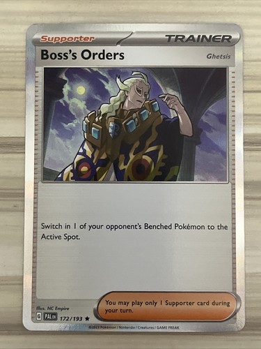 Pokémon TCG Boss's Orders Scarlet & Violet - Paldea Evolved 172/193 Holo Holo...