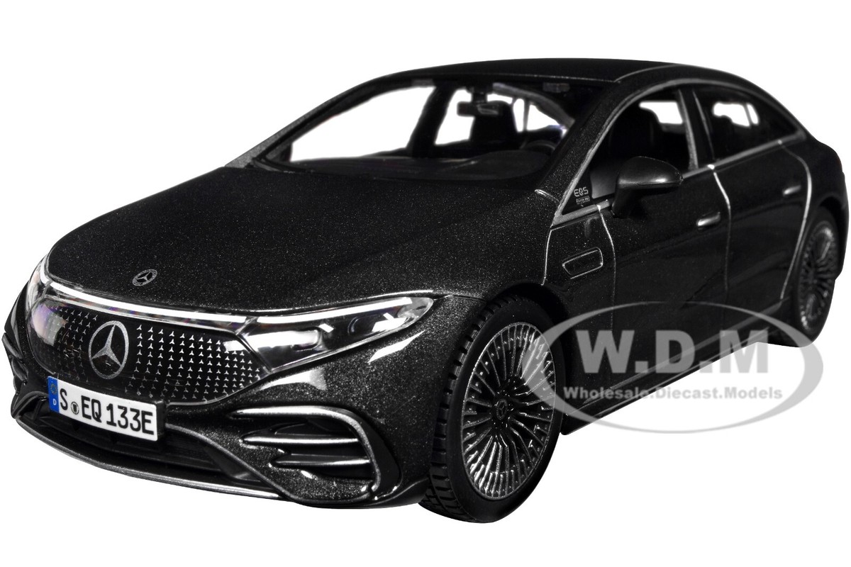 MERCEDES-BENZ EQS GRAY METALLIC 1/27 DIECAST MODEL CAR BY MAISTO