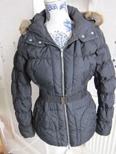 Karen Millen Women’s Black Down & Feather Puffer Coat - Size 12 - Used