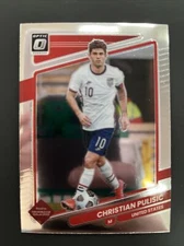2021-22 Donruss Optic Road to Qatar CHRISTIAN PULISIC Chrome Base, USA 🇺🇸⚽️🔥