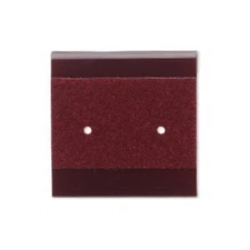 Bulk Minimalist Flocked Burgundy Velvet 1" Hanging Earring Display Cards 100 pcs