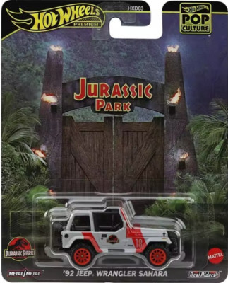 Hot Wheels Premium ´92 JEEP WRANGLER SAHARA JURASSIC PARK POP CULTURE