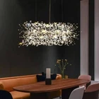 Crystal Kitchen Lamp Pendant Light Bar Ceiling Lights Luxury Chandelier Lighting