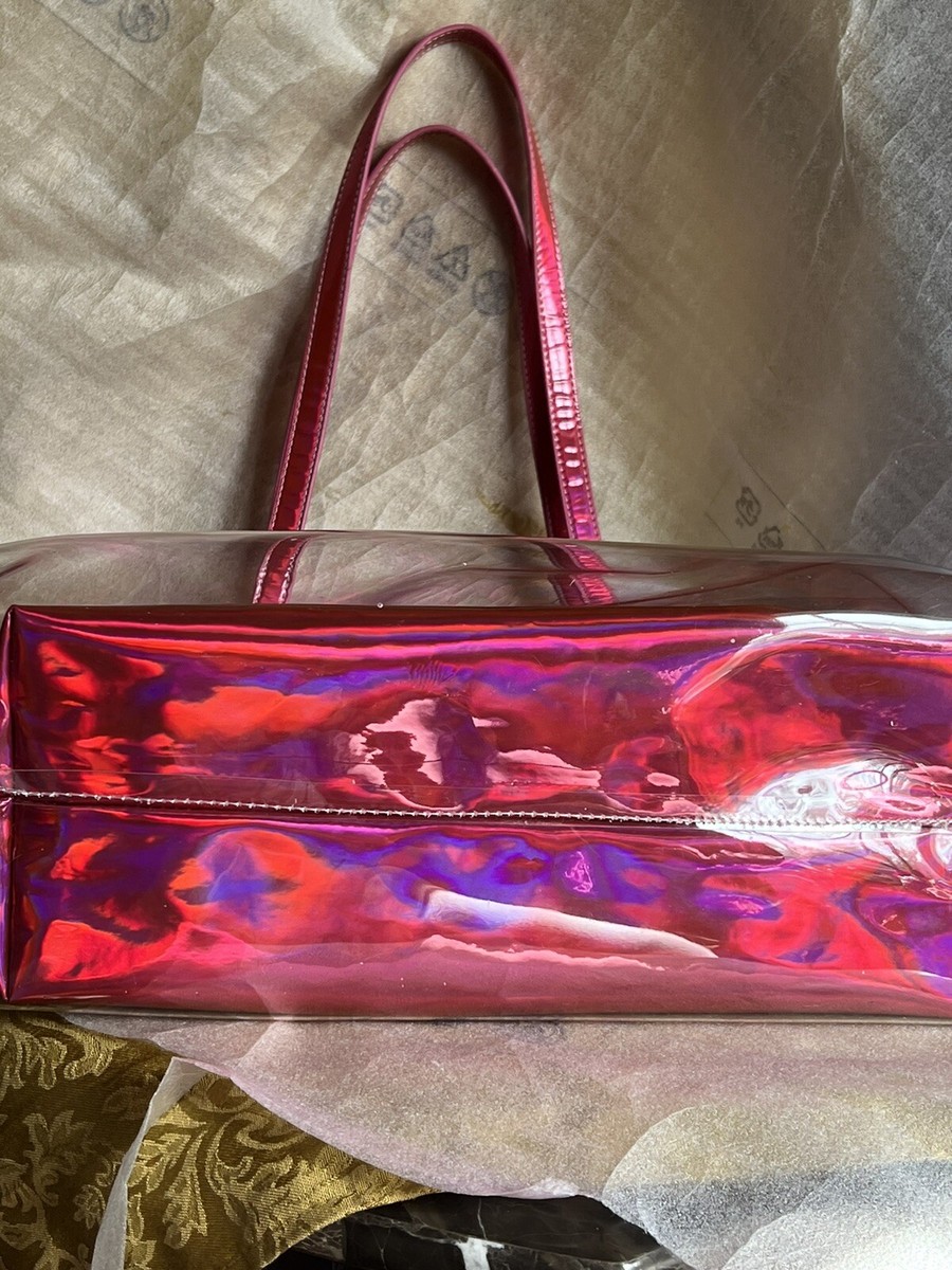 Sondra Roberts Squared Pink Combo Shoulder Bag/Tote Two In One