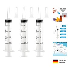 Hochwertige 20ml Spritze im 3er-Set - Wiederverwendbare und  Lösung
