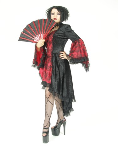 Low Gothic Dress Taffeta Lace 
