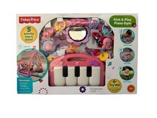 Fisher-Price Kick and Play Piano Gym Music Activity Toy for Babies 0 USED