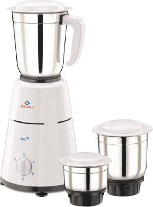 Bajaj 500 Watt GX 1 Mixer Grinder with 3 Jars white 220V With Free Shipping