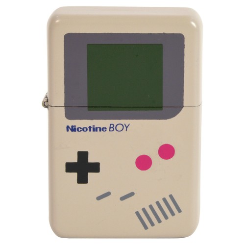 Nicotine Boy Windproof Lighter. Retro Console Game Controller cool 80s