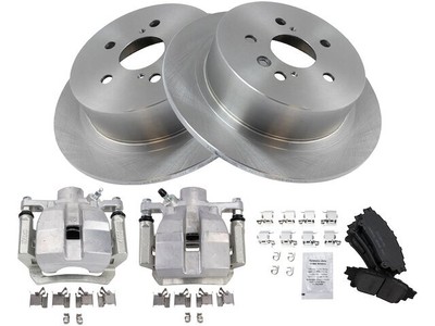 For 2014 Toyota Highlander Brake Pad Rotor and Caliper Set Rear 59431CCNG