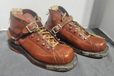 Vintage G.H. Bass Maine Leather Men?s Sking Boots Size 9.5  Rare!