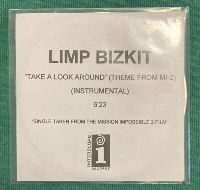 LIMP BIZKIT TAKE A LOOK AROUND INSTRUMENTAL CD PROMO NEW MISSION IMPOSSIBLE!