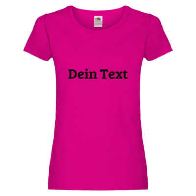 T-Shirt mit Wunschtext Spruch Wunsch Name Geschenk Damen Oberteil Bedruckt
