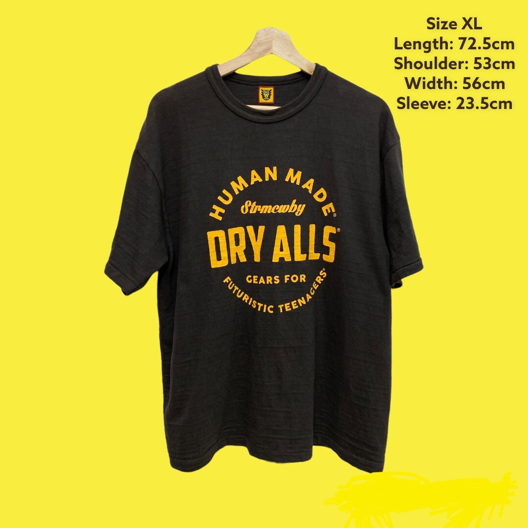 希少 美品 HUMAN MADE DRY ALLS Tシャツ サイズ2XL Human Made Dry Alls White Graphic T Shirt | Human made Clothing