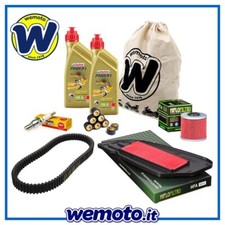 Kit tagliando Olio CASTROL Filtri Candele Cinghia Rulli Kymco Downtown 300i 2012