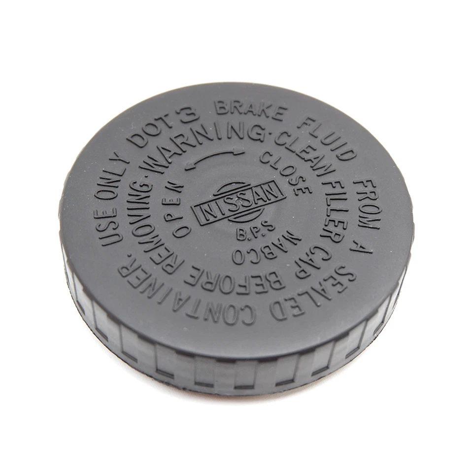 Se adapta a Nissan Big-M D21 1994 1995 97 cilindro de freno depósito de aceite tapa del tanque negro Foto 3 de 4