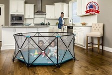 corralito de port til para beb  plegable con acolchado extra seguridad con bolsa