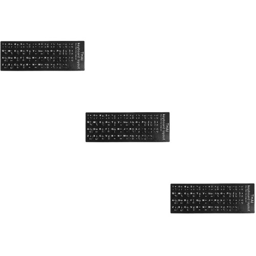 3 Pack Thailändische Tastaturaufkleber Computer Tastatursprachaufkleber - Bild 6 von 12