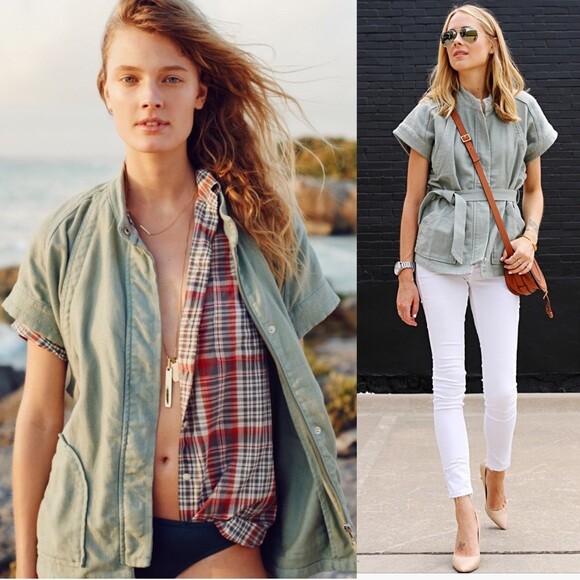 トップス n Madewell Short Sleeve Hilltop Jacket Sz XXS; Style C4602; EUC | eBay