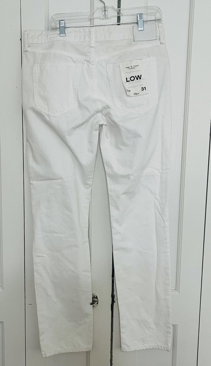 【関税込み】rag & bone オフホワイトPiper ジーンズ Rag & Bone Piper Low Rise Straight Leg Jeans White Retail