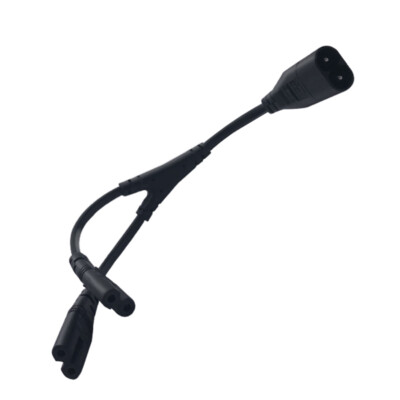SZRMCC IEC 320 C8 to Dual C7 Y Splitter Power Cord SZRMCC IEC 320 C8 to Dual C7 Y Splitter Power Cord