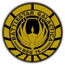 Battlestar Galactica Car Bumper Window Sticker Decal 4.6"X4.6"