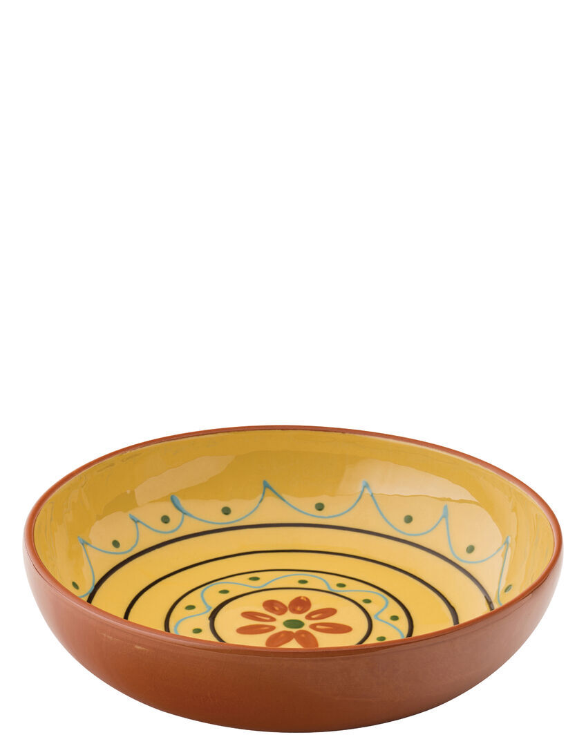 Estrella Terracotta Fiesta Yellow Bowl Tableware 8.5""(22Cm)44Oz (125Cl)Pack Of 6